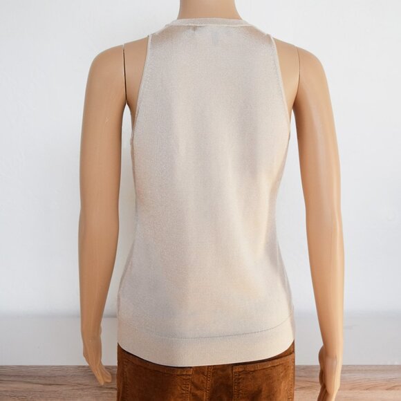 Theory Lurex Sleeveless Knit Tank Top - Picture 8 of 15